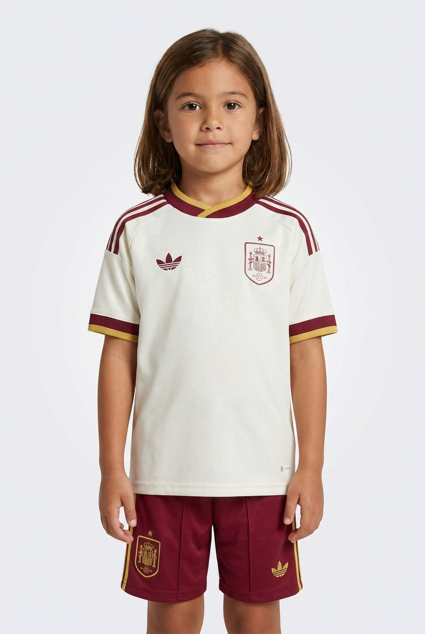 Conjunto visitante España niña