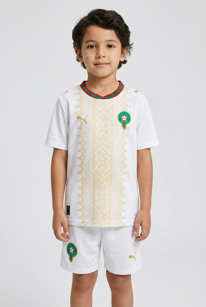 Conjunto visitante infantil Marruecos 2