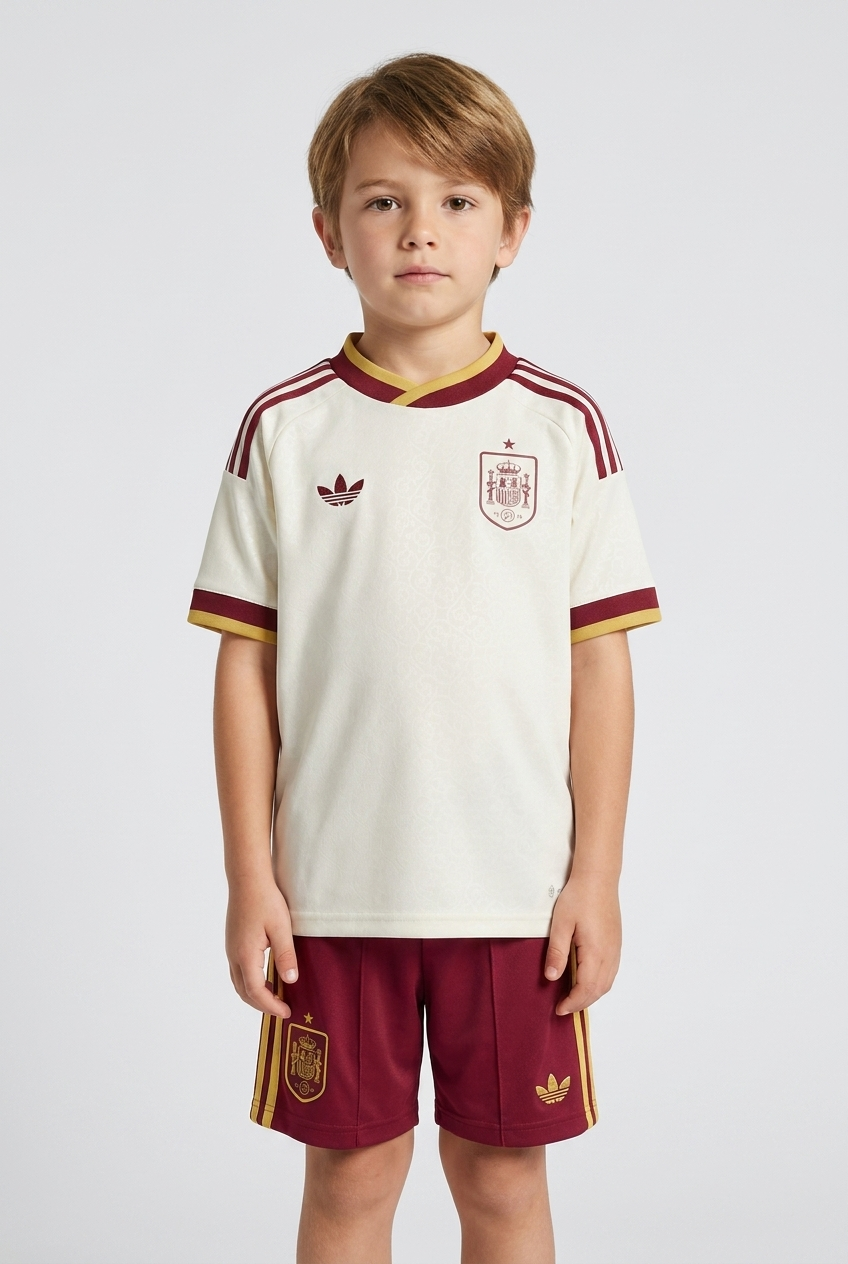 Conjunto visitante España niño